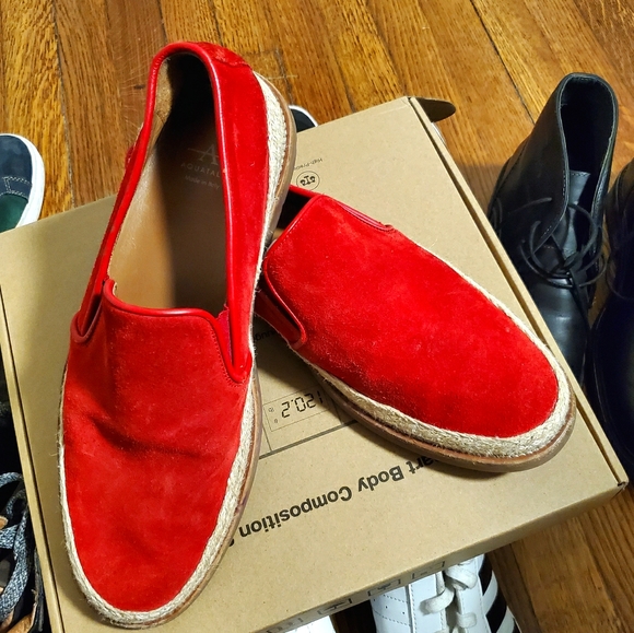 Aqualita red suede shoes - Picture 3 of 7